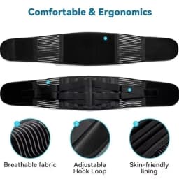Back Brace for Men & Women - Lower Back Support Belt for Sciatica, Bulging Disc & Pelvic Pain Relief - Adjustable Lumbar Support