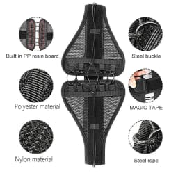 Adjustable Lower Back Brace with Pulley System - Lumbar Back Support Belt for Men Women - Compression to Relieve Lower Back Pain