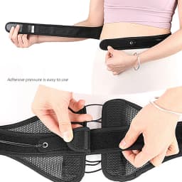 Adjustable Lower Back Brace with Pulley System - Lumbar Back Support Belt for Men Women - Compression to Relieve Lower Back Pain