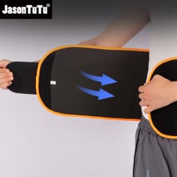JASONTUTU Waist Trimmer Belt Slim Men Body Shaper Cinchers Tummy Control Neoprene Sweat Wrap for Stomach and Back Lumbar Support