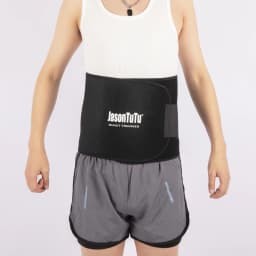 JASONTUTU Waist Trimmer Belt Slim Men Body Shaper Cinchers Tummy Control Neoprene Sweat Wrap for Stomach and Back Lumbar Support
