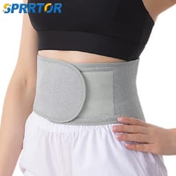 Self Heating Lower Back Support Brace, Adjustable Lumbar Waist Belt for Men Women Lower Back Pain Relief