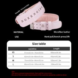 Weight Lifting Belt For Women 10cm Width Gym Fitness Squats Belt Back Support Powerlifting, Cross Training, Workout Belt Pink