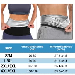 1PCS Men's Waist Trimmer Sauna Belt, Neoprene-Free Waist Cincher, Sweat Slimming Workout Shaper Belt for Belly Fat