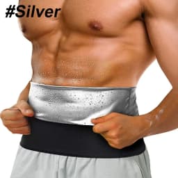 1PCS Men's Waist Trimmer Sauna Belt, Neoprene-Free Waist Cincher, Sweat Slimming Workout Shaper Belt for Belly Fat