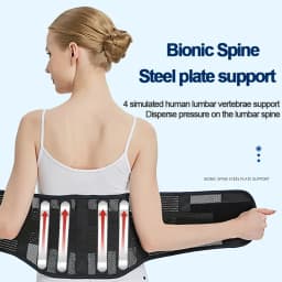 1PCS Lumbar Support Belt with Lumbar Pad,Ergonomic Breathable 3D Knit Back Brace for Lower Back Pain Relief & Sciatica Men Women