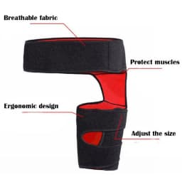 Sciatica Relief Hip Brace - Compression Wrap for Pain, Hamstring, Groin & Thigh Injuries - Sacroiliac Joint Support Stabilizer