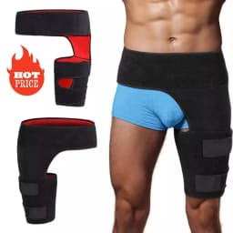 Sciatica Relief Hip Brace - Compression Wrap for Pain, Hamstring, Groin & Thigh Injuries - Sacroiliac Joint Support Stabilizer
