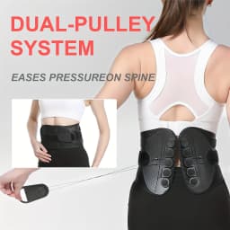 Unisex Lumbar Corrector Comfortable Breathable Fitness Correction Pain Relief Waist Support Belt For Herniated Disc, Sciatica
