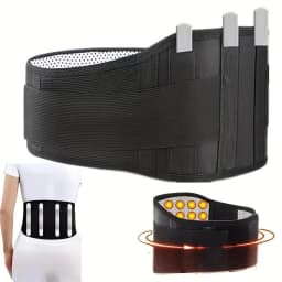Heating Waist Belt with Magnetic Therapy, Self-Heating Lumbar Support for Lower Back Pain Relief, Herniated Disc, Men & Women