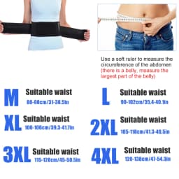 Heating Waist Belt with Magnetic Therapy, Self-Heating Lumbar Support for Lower Back Pain Relief, Herniated Disc, Men & Women