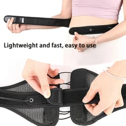 Unisex Breathable Mesh Waist Support Belt | Adjustable Pull Cord Sports Lumbar Brace for Running & Workout