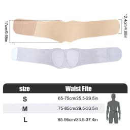 1pc Breathable Adjustable Lumbar Support Belt, Men Women Waist Back Brace for Lower Back Pain and Sciatica Relief