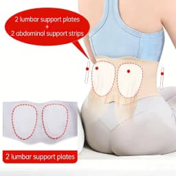 1pc Breathable Adjustable Lumbar Support Belt, Men Women Waist Back Brace for Lower Back Pain and Sciatica Relief