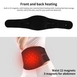 1PCS Thermal Magnetic Therapy Lumbar Support Belt Lower Back Brace for Men and Women, Self-Heating Waist Strap with Gauss Magnet