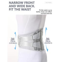 AOLIKES Back Brace for Lower Back Pain, Ergonomic Bionic Support , Adjustable Lumbar Support Belt for Men & Women