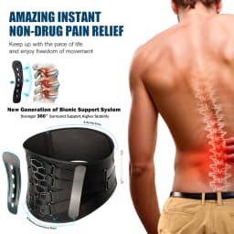 1PCS Lumbar Support Belt Lower Back Brace for Lifting,Herniated Disc,Sciatica,Pain Relief,Breathable Lumbar Brace for Men Women
