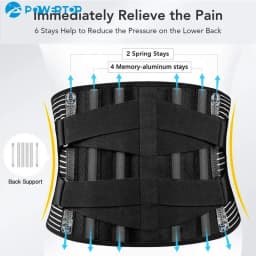 Adjustable Back Lumbar Support Belt Double Pull Medical Waist Orthopedic Brace Spine Relaxed Decompression Anti-skid Breathable