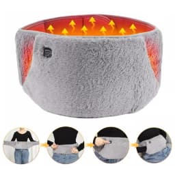 RGGMQQ 1PCS USB Heating Waist Belt - Portable Heated Pad with Hand Pockets, 3 Heat Levels, Back Pain Relief (No Power Bank)