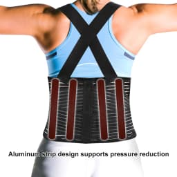 Back Brace Men and Women - Lower Lumbar Support for Heavy Lifting - Lower Back Support Belt - Adjustable Back Belt for Workout