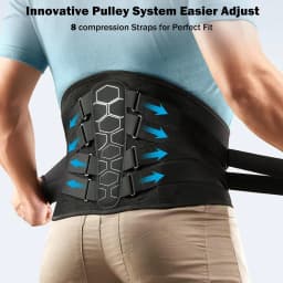Back Brace for Lower Back Pain Relief with Pulley System,Lumbar Support Belt for Men & Women with Lumbar Pad,for Herniated Disc