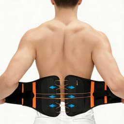1PC Adjustable Back Brace Belt, Invisible Lumbar Support for Lower Back Pain, Scoliosis and Slipped Disc Relief for Men Women