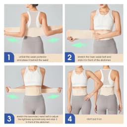 1Pcs Thin Lower Back Brace | Lumbar Support | Wrap for Recovery, Workout, Herniated Disc Pain Relief | Waist Trimmer Weight Loss