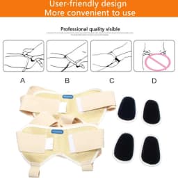 2Pack Hernia Belt for Left/Right Side - Adjustable Groin Support Truss with 2 Pads,Lnguinal & Sports Hernia Brace for Men Women