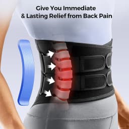 1Pcs Back Brace for Lower Back Pain Men & Women, Herniated Disc, Sciatica, Scoliosis, Adjustable Lumbar Back Support Belt