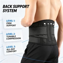 1PCS Heating Magnetic Therapy Back Brace Support Belt for Men Women, for Sciatica, Herniated Disc, Scoliosis Back Pain Relief
