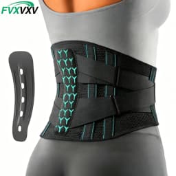 1PCS Adjustable Back Brace for Lower Pain Relief, Lumbar Support Belt with Steel Stays Breathable Mesh for Gym Running Cycling