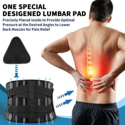 1pcs Breathable Anti-Skid Lumbar Support Belt Lower Back Brace Men/Women Workwear Comfortable Back Support for Office Workers