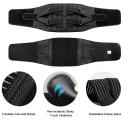1pcs Breathable Anti-Skid Lumbar Support Belt Lower Back Brace Men/Women Workwear Comfortable Back Support for Office Workers