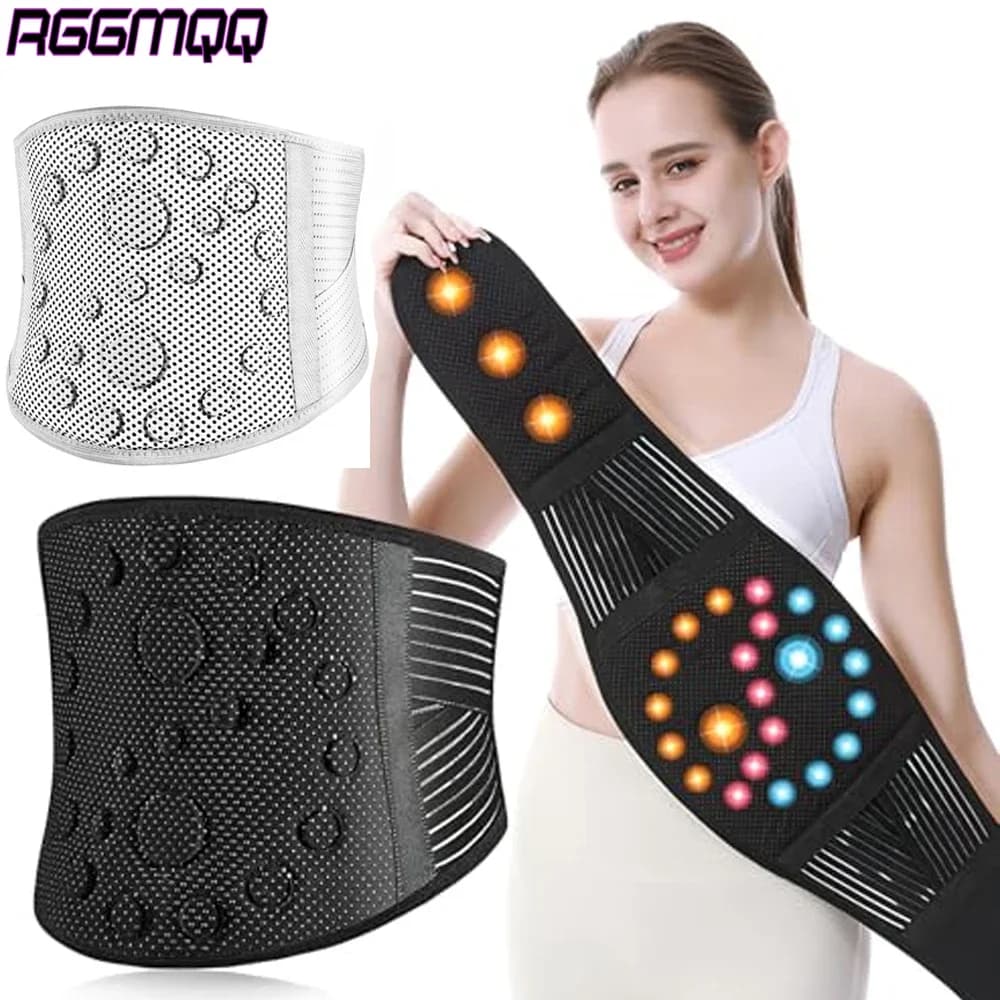 1PCS Heating Magnetic Therapy Back Brace Support Belt for Men Women, for Sciatica, Herniated Disc, Scoliosis Back Pain Relief