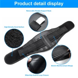 1PCS Heating Magnetic Therapy Back Brace Support Belt for Men Women, for Sciatica, Herniated Disc, Scoliosis Back Pain Relief