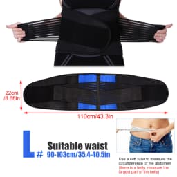 1PC Back Brace Support Belt - Lumbar Support Back Brace for Back Pain - \Adjustable Neoprene Double Pull Waist Belt for Sciatica