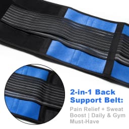 1PC Back Brace Support Belt - Lumbar Support Back Brace for Back Pain - \Adjustable Neoprene Double Pull Waist Belt for Sciatica