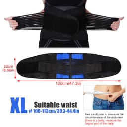 1PC Back Brace Support Belt - Lumbar Support Back Brace for Back Pain - \Adjustable Neoprene Double Pull Waist Belt for Sciatica