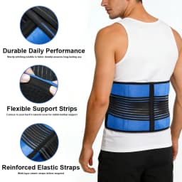 1PC Back Brace Support Belt - Lumbar Support Back Brace for Back Pain - \Adjustable Neoprene Double Pull Waist Belt for Sciatica