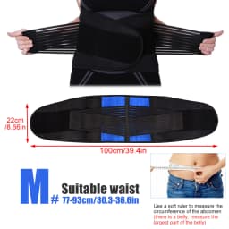 1PC Back Brace Support Belt - Lumbar Support Back Brace for Back Pain - \Adjustable Neoprene Double Pull Waist Belt for Sciatica