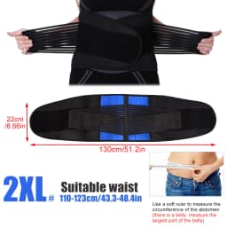 1PC Back Brace Support Belt - Lumbar Support Back Brace for Back Pain - \Adjustable Neoprene Double Pull Waist Belt for Sciatica