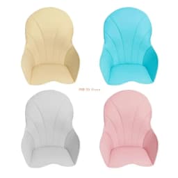 28TD Baby Dining Chair Protector Cover PU Leather Cushion for Highchairs Easy Cleaning and Convenient Installation