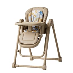 Multifunction Children Dining Chair Adjustable 2-in-1 Smooth Cardan Wheel Foldable Toddler Reclining Chair Highchair for Baby