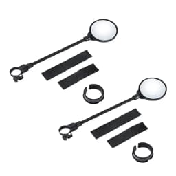 DOMEN Bicycle Rearview Handlebar Mirrors 360 Rotatable for Bike Motorcycle Bendable Hose Adjustable Wide Angle Rear View Mirror