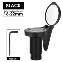 WEST BIKING Bike Rearview Mirror Universal Adjustable Convex Mirrors Rotate Handlebar End Mirror MTB Road Bike Accessories