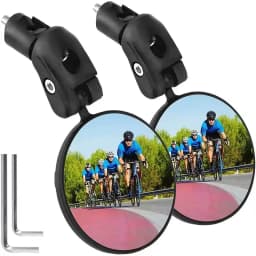 Universal Bicycle Rearview Mirror Adjustable RotateWide-Angle Cycling HandlebarRear View for MTB Road Bike Accessories