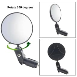 Universal Bicycle Rearview Mirror Adjustable RotateWide-Angle Cycling HandlebarRear View for MTB Road Bike Accessories