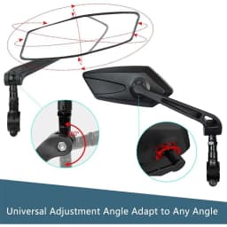 Bicycle Rear View Mirror Bike Cycling Clear Wide Range Back Sight Rearview Reflector Adjustable Handlebar Left Right Mirror