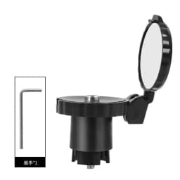 1/2pcs Bicycle Rearview Mirror Adjustable Rotate Cycling Handlebar Led Warning Light Rear View Mirrors Bike Accessories