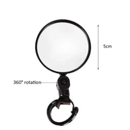 2/1pcs Universal Handle Bike Rear Mirrors 360 Degree Rotation Bicycle Riding Rearview Mirrors for Mountain Bike Electric Scooter